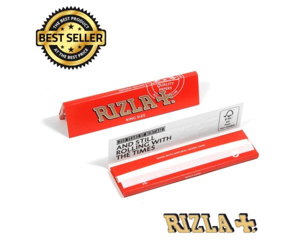 Rizla King Size Red Rolling Papers | Bundle of 2