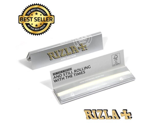 Rizla King Size Silver Slim Rolling Papers | Bundle of 2