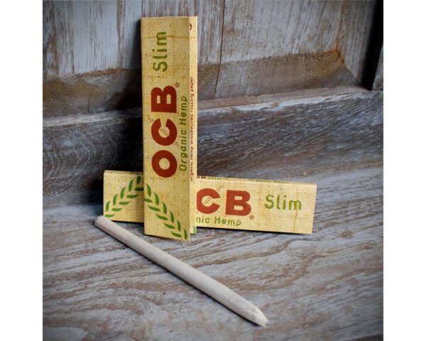 OCB | Slim K.S. Organic Hemp Rolling Papers | Pack of 2 Booklets